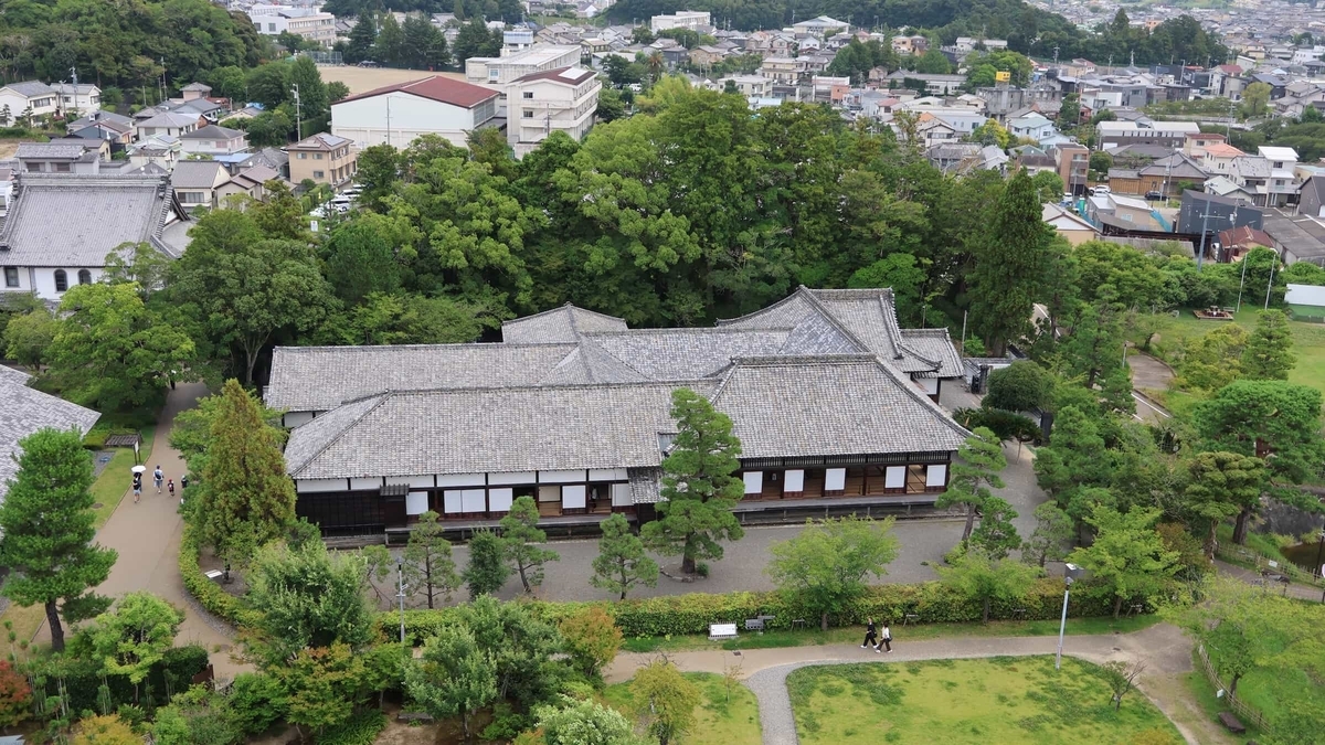 掛川城二の丸に現存する江戸時代末期の掛川城御殿 