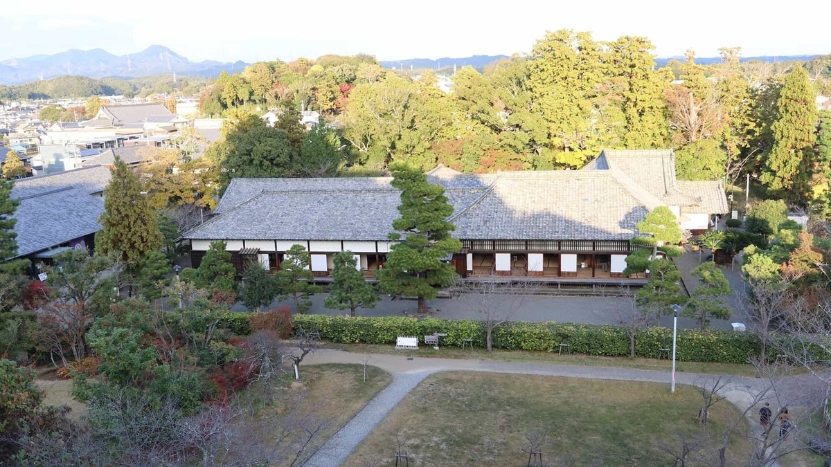 掛川城二の丸に現存する江戸時代後期の掛川城御殿