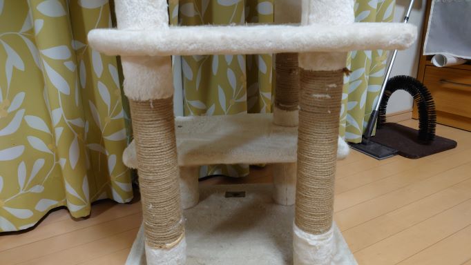 メンテナンス後の猫の爪とぎ2