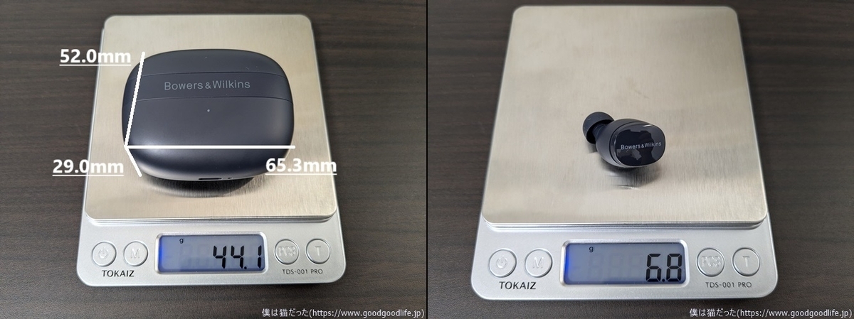 Bowers & Wilkins Pi6 サイズ・重量