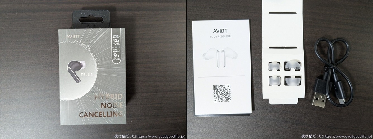 AVIOT TE-U1 外箱・付属品