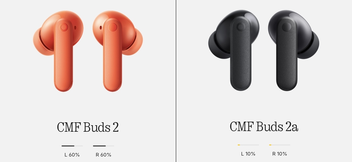 CMF Buds 2 / 2a バッテリーチェック