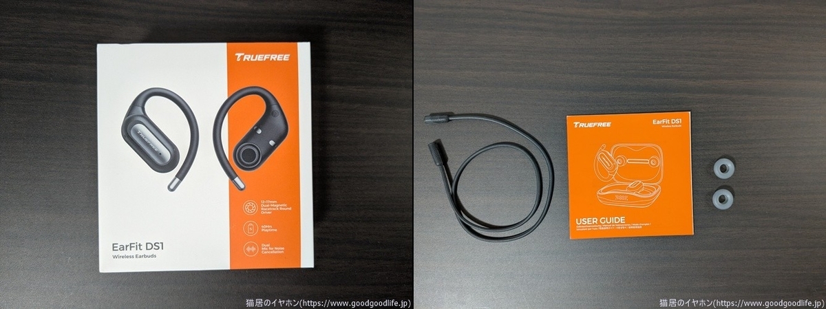 TRUEFREE EarFit DS1 外箱・付属品