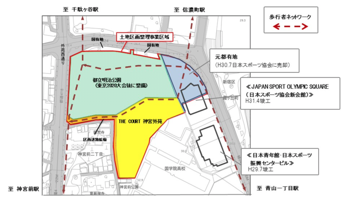 出典：神宮外苑地区（a区域）のまちづくり（東京都都市整備局）