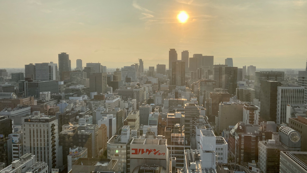 「中部電力 MIRAI TOWER」の展望フロアからの眺望：2022年9月撮影