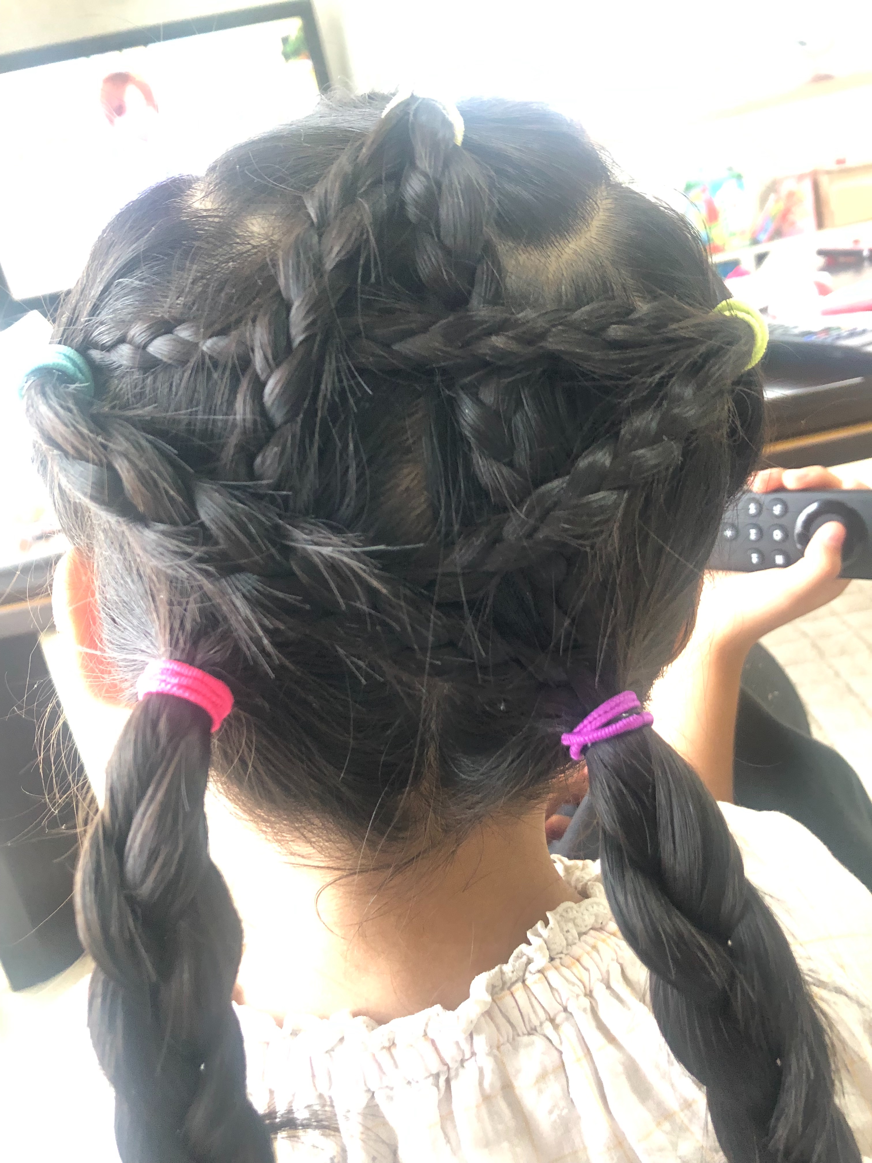 ヘアアレンジ 三つ編みで お星さま すみっこな日々 Hscの子育て