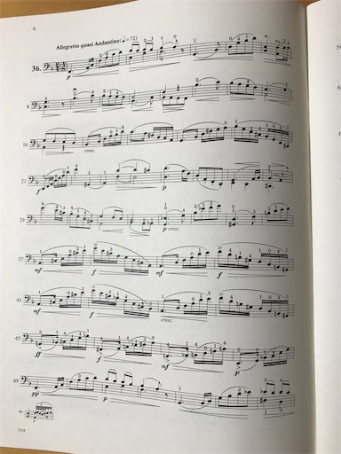 チェロの新しいエチュード～ドッツァウアー113の練習曲 第2巻