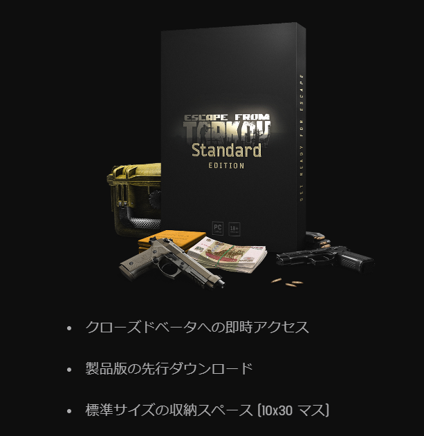 Escape from Tarkov】タルコフのエディションって結局どれがいい