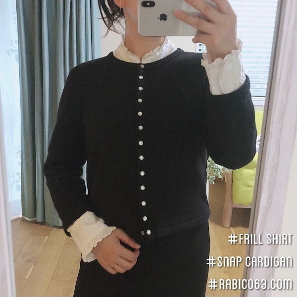 骨格ストレート アニエスベーの定番カーディガンプレッションは着太りしない 東京アラフォーちゃん ラビ子log