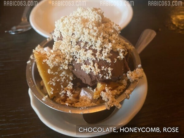 The apollo Sydney シドニー  menu メニュー CHOCOLATE, HONEYCOMB, ROSE