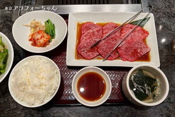 羽田空港 焼肉 チャンピオン 上焼肉御膳