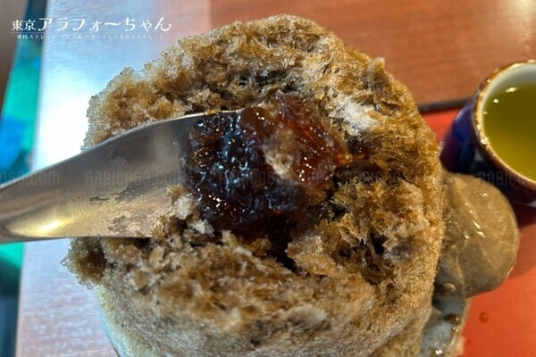目白 志むら かき氷 ほうじ茶