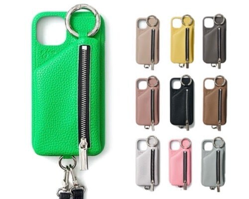 エジュー ajew 通販 cadenas zipphone case shoulder by High