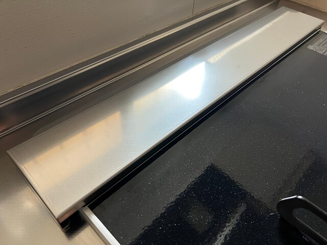 排気口カバーを付けた後