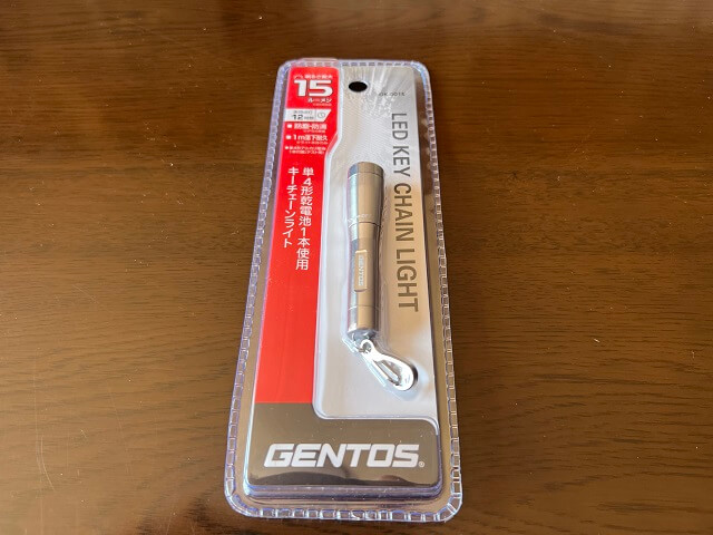 GENTOS キーチェーンライト表面