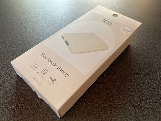 スリーコインズ スリムモバイルバッテリーをレビュー 使い方も簡単で