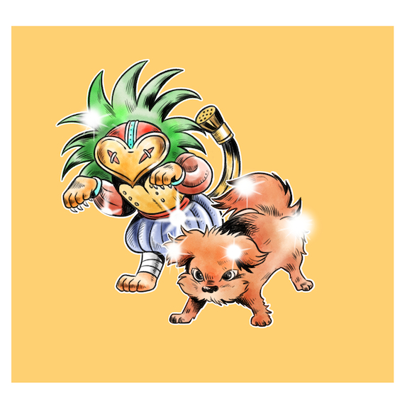 ジョジョの奇妙な冒険風のイラスト