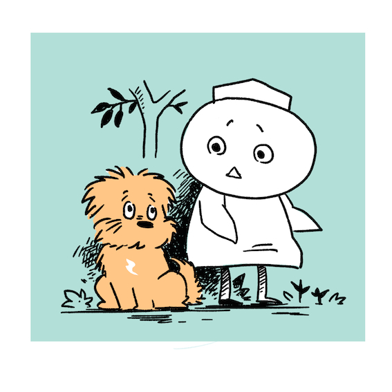 ムーミン風のイラスト