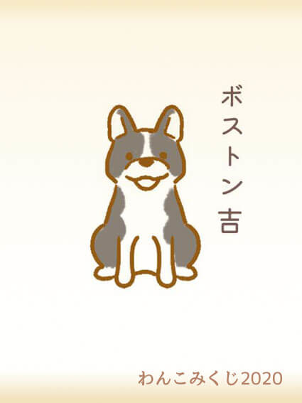 ボストン・テリアのイラスト