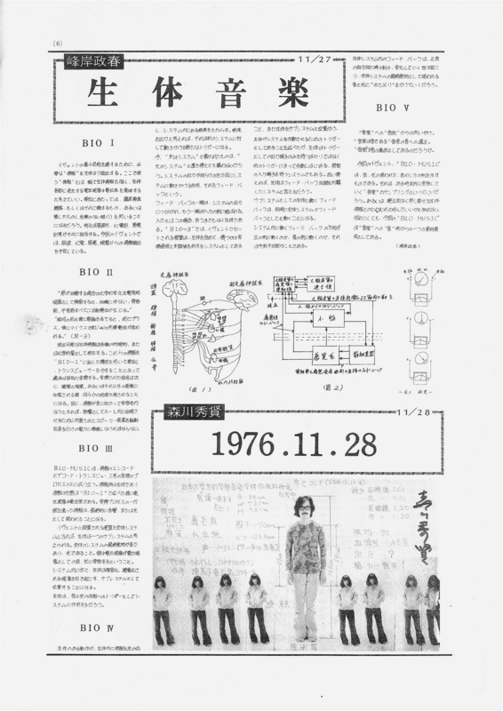 1976年11月27,28日 SERIES "HOT BREATH"　-　p,6（峰岸政春 / 森川秀賢）