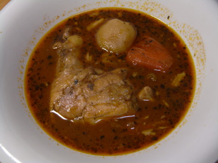 北国のチキンレッグ入スープカレー