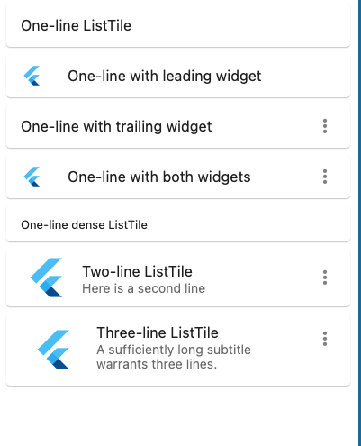【Flutter】ListTileウィジェットの使い方、デザイン - note-tmk