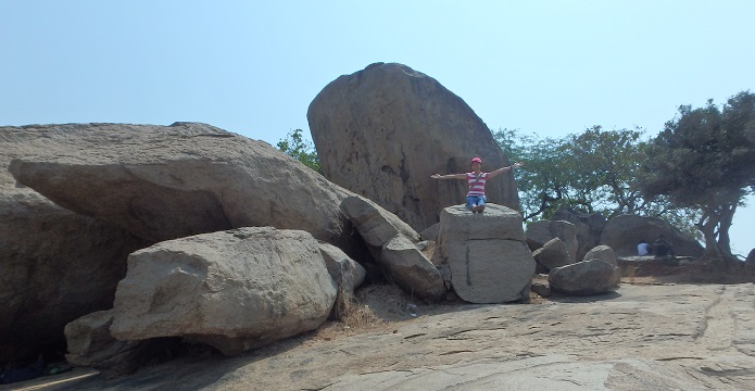マハーバリプラムの公園にある巨岩