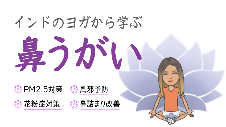記事タイトル(【インドヨガ】鼻うがいで体の浄化大作戦!~風邪予防や大気汚染・花粉症対策にもGood!~)