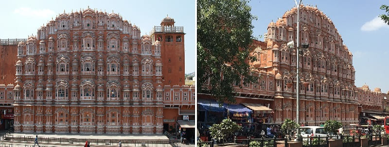 ジャイプールの風の宮殿（Hawa Mahal）