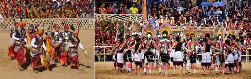 ナガランドのホーンビル祭りの様子