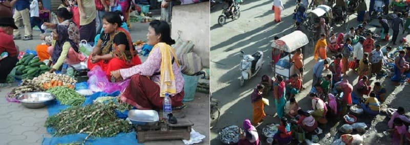 マニプール州都インパールのイマー・マーケット