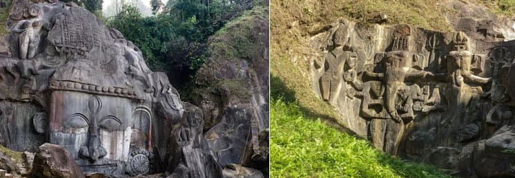 トリプラ州のウナコティ遺跡