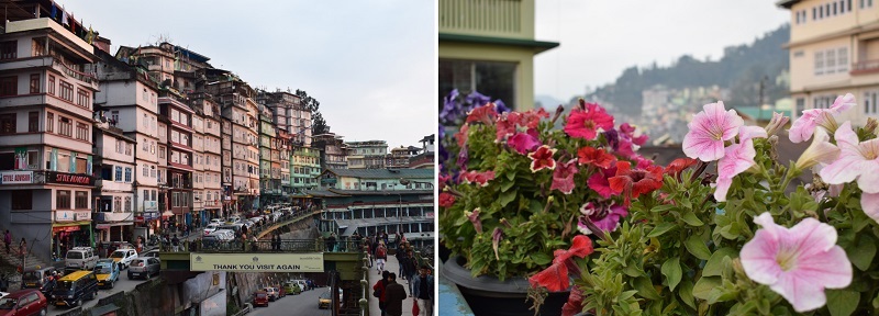 シッキム州都ガントックの街並み