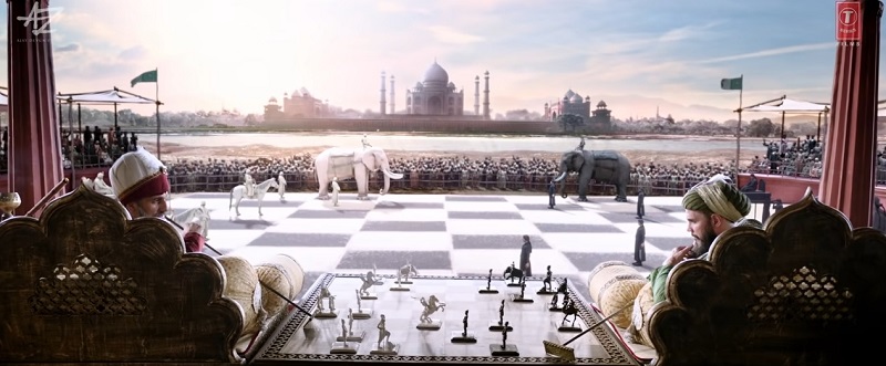 インド映画Tanhaji（タナジ）のシーン（人間チェス①）