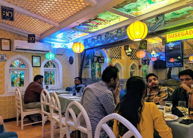 ムンバイのゴアポルトガルレストラン（Goa Portuguesa Restaurant）店内の様子②