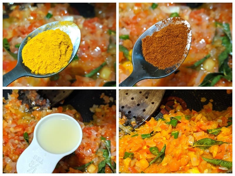 ユウガオのカレーの作り方(③スパイスを混ぜ合わせる)