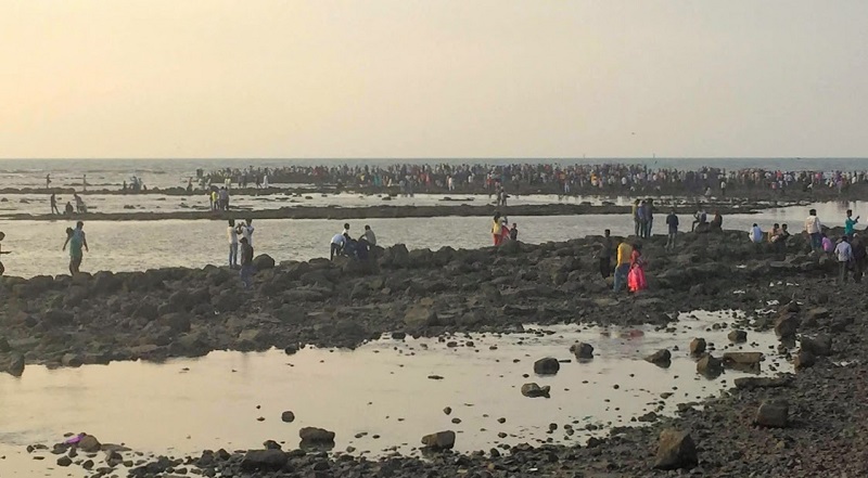 ハジアリ霊廟の裏の海岸