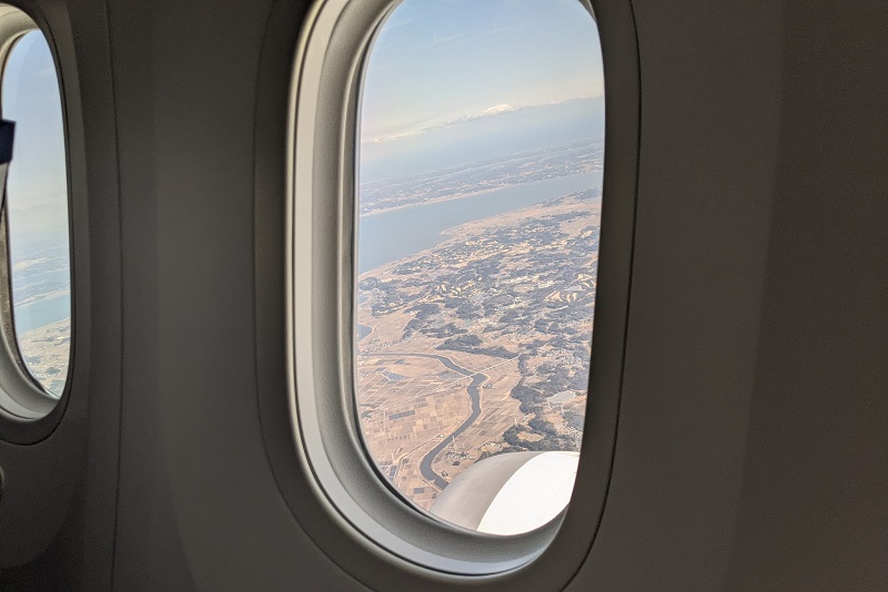 成田空港を離陸