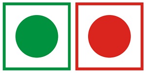 ベジタリアン・ノンベジタリアンを表すマーク