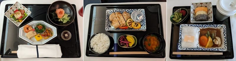 NH830ビジネスクラスの機内食