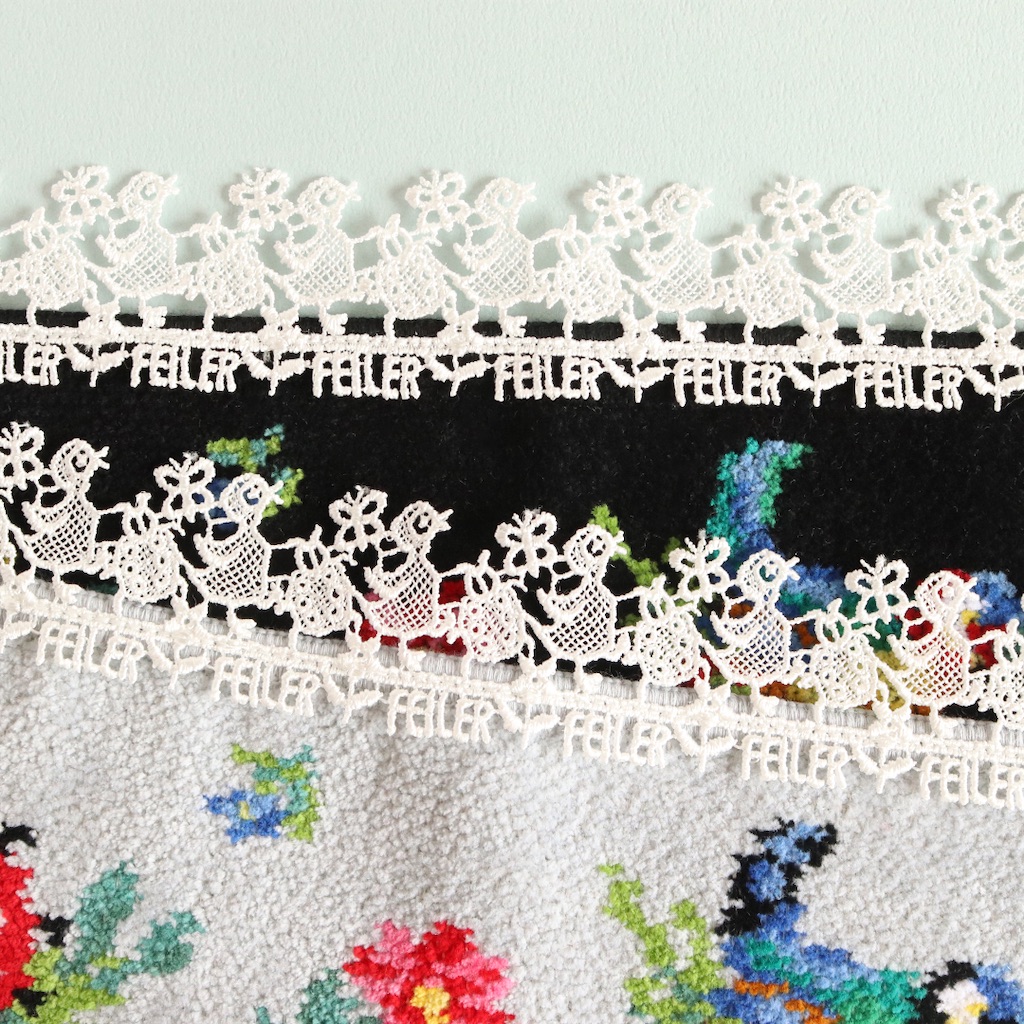 フェイラー　近沢レース
アイボリー　ベージュ　２種セット 近沢レース店×フェイラーコラボレーション 第三弾～ かわいらし