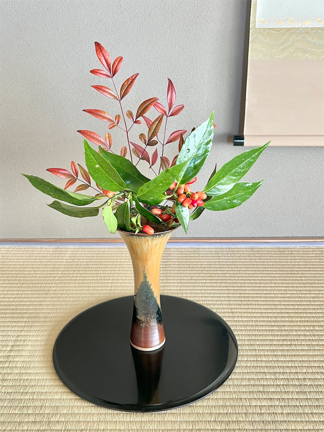 【ネット限定】 一輪挿し 茶花 はなもも茶道日記） - 初釜 （令和4年 高取焼 工芸品