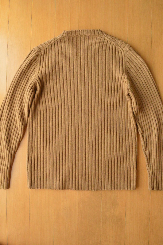 helmut lang 本人期　1990s ハイゲージニット Helmut Lang 90's vintage 極太リブ編みニット - マルテン・ブログ