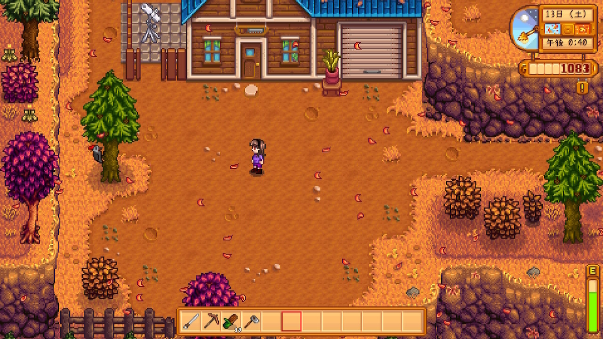 マグナと秋めく町 Stardew Valley 3 さいごのぼうけん