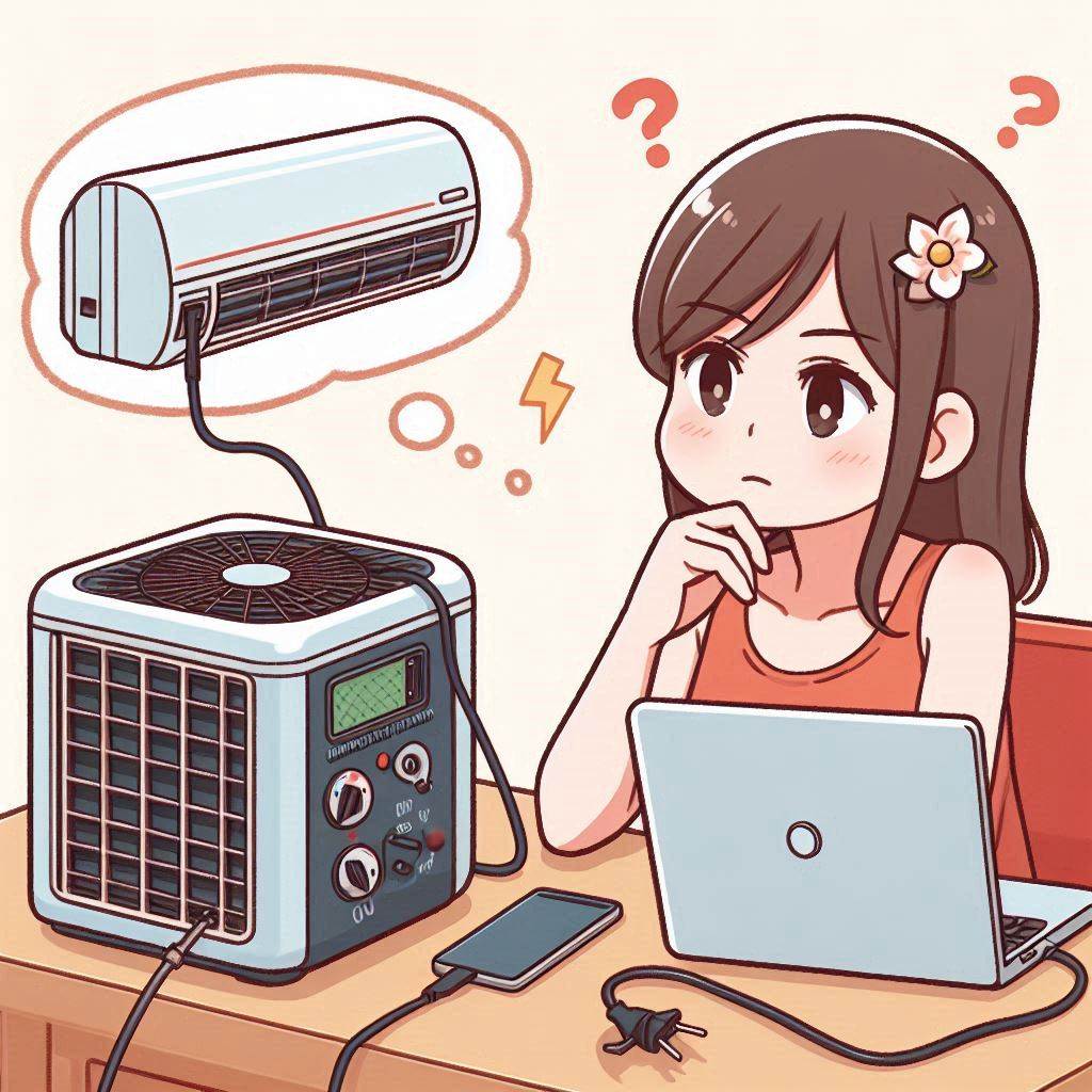 ポータブル電源 エアコン