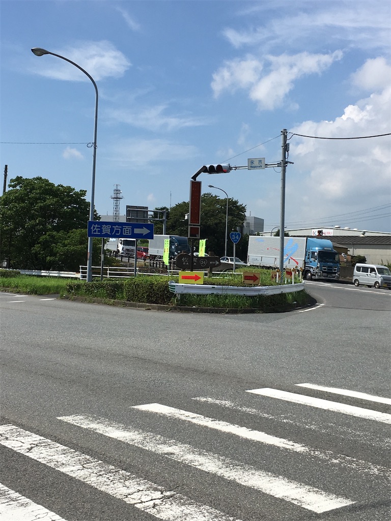 国道34号線 自転車