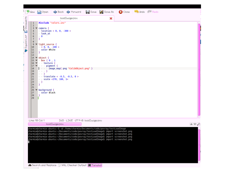 Kate: text editor by KDE - I am Charmie