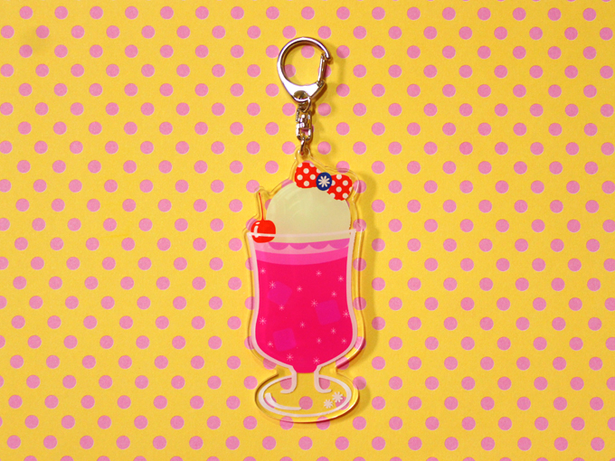 アクリルキーホルダー クリームソーダ