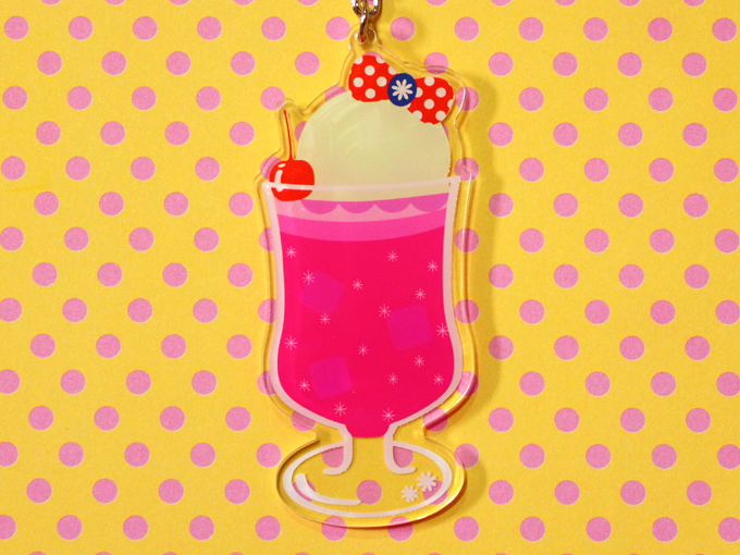 アクリルキーホルダー クリームソーダ