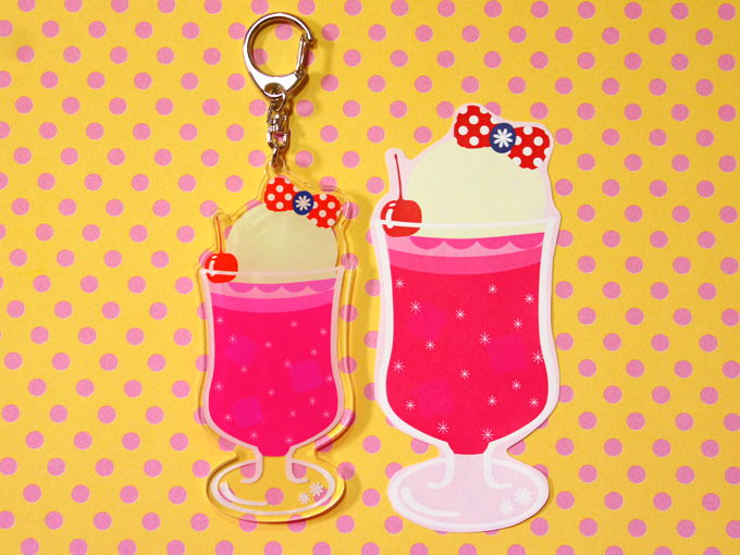 アクリルキーホルダー クリームソーダ